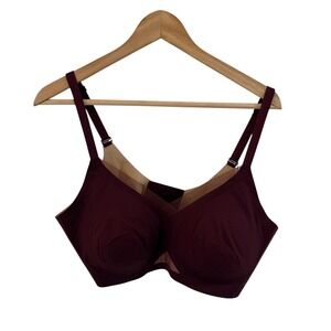 HONEYLOVE Superpower crossover Fullest Support Sculpting Bra Burgundy‎ XL